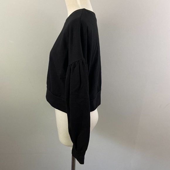 NWT ABOUND Black Crew Neck‎ Crop Sweater (S) - Picture 4 of 8